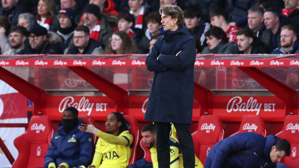 Мениджърът на Тотнъм Томас Франк не можа да скрие раздразнението