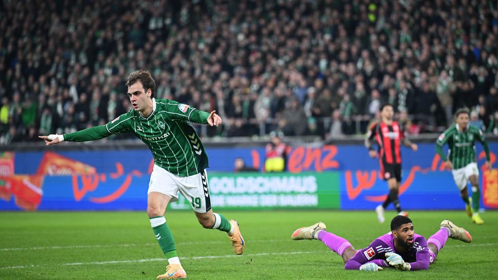 Отборите на Вердер Бремен и Айнтрахт Франкфурт направиха равенство 3