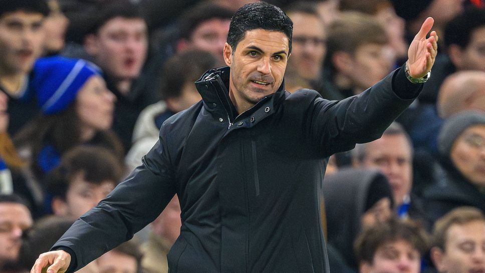 Мениджърът на лидера в Премиър лийгАрсенал Микел Артета говори преди