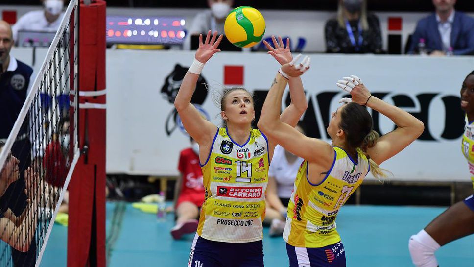 Христина Вучкова и Конеляно с 6 6 от 6 в Шампионската лига 🏐