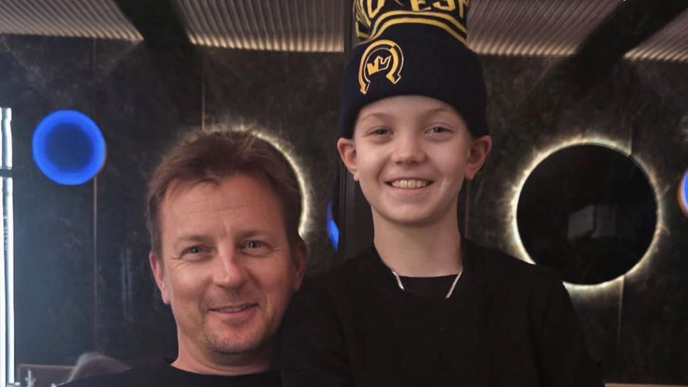 11 годишният Робин Райконен син на последния световен шампион на