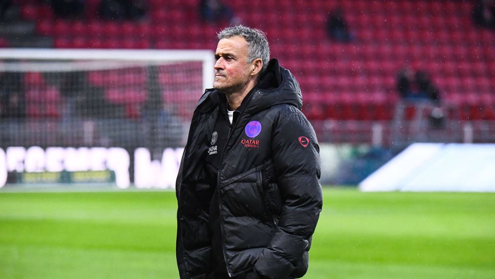 Наставникът на европейския клубен шампион ПСЖ Луис Енрике говори пред