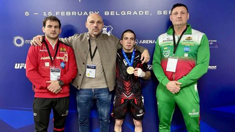 Ангел Алиев е европейски шампион по ММА за мъже