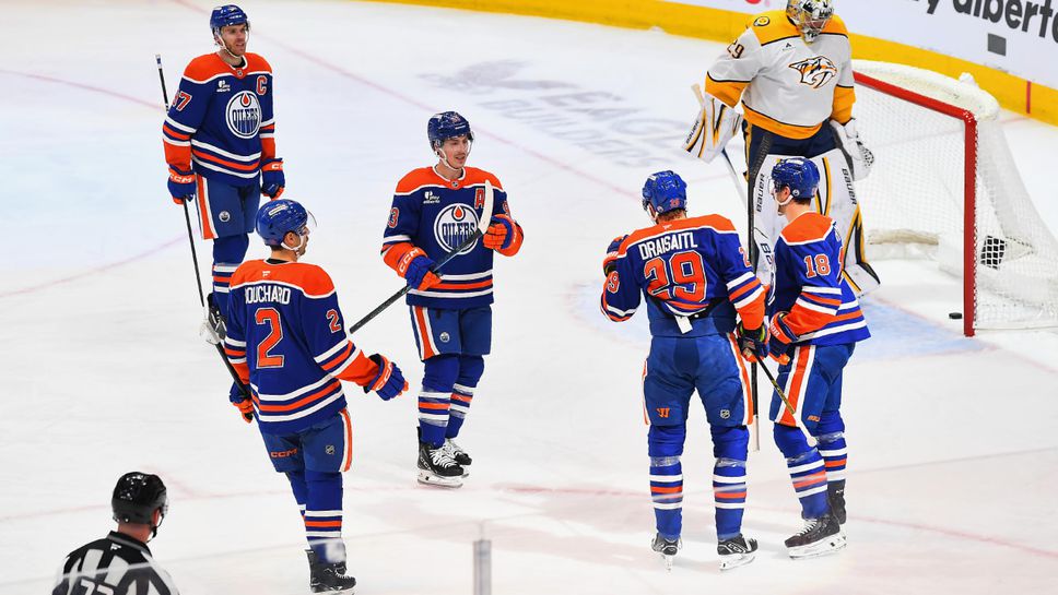 Драйзайтъл вкара, но после се контузи при победа на Едмънтън срещу Нешвил