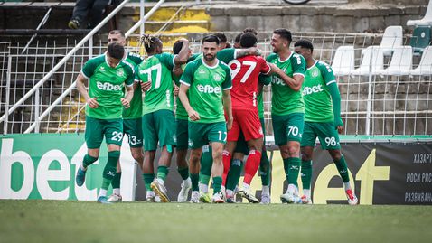 Хебър удари Етър за едно полувреме