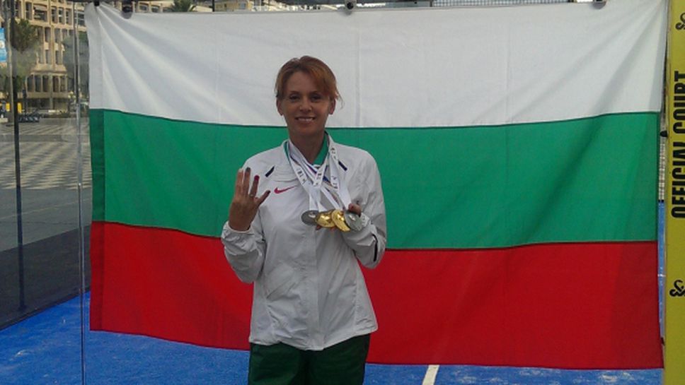 Красимира Чахова с три златни медала от Балканиадата за ветерани