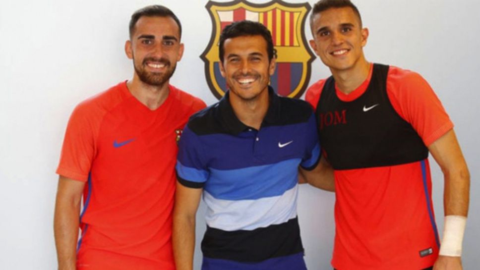 Двойна изненада на тренировката на Барселона