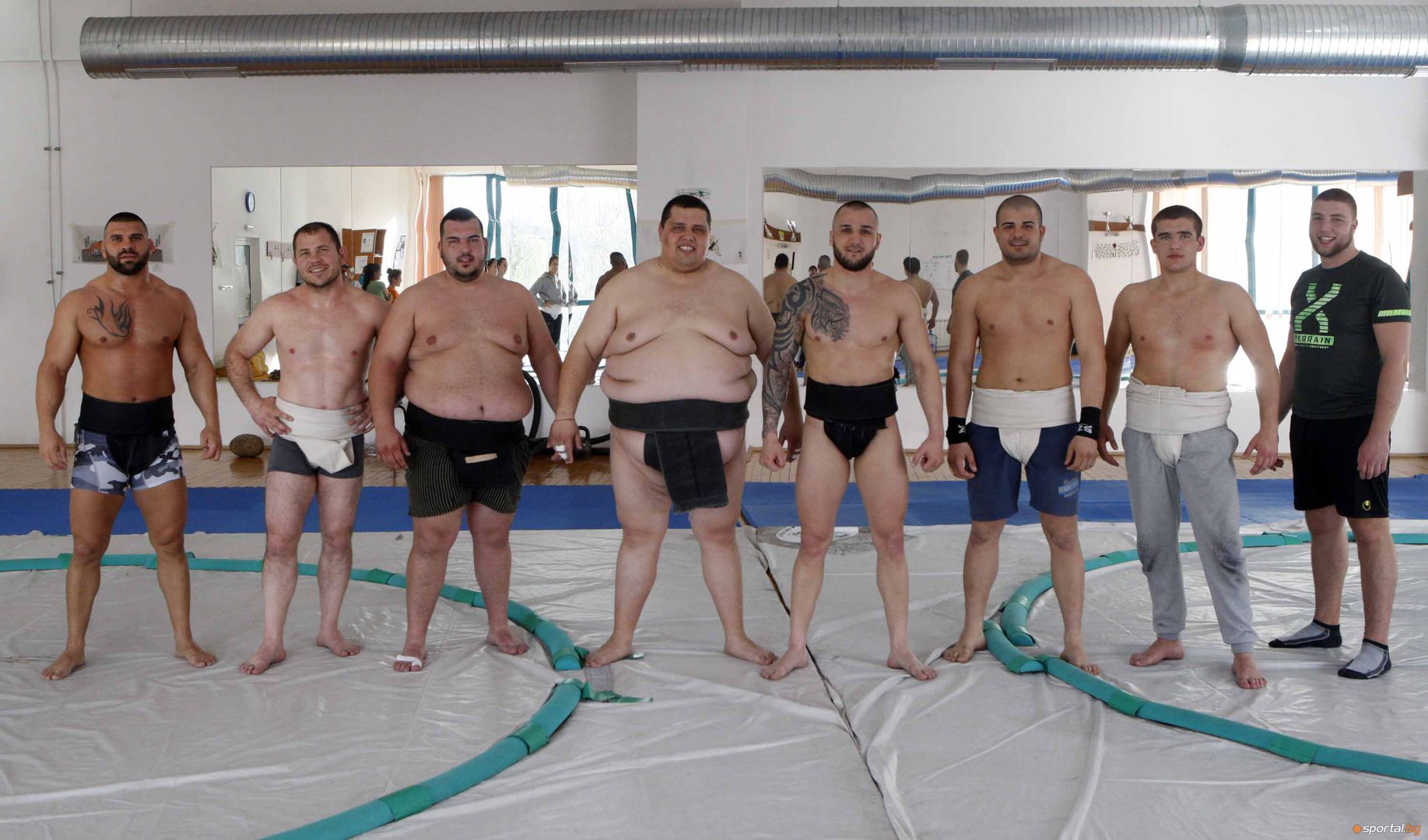 Тренировка на националния отбор по сумо