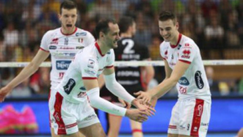 Казийски с 12 точки, Тренто на полуфинал след 3:1 над Молфета в 1/4-финал №5