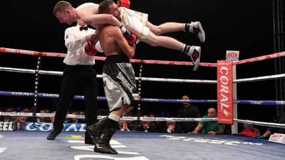 Българин пали скандал на ринга в Белфаст, прекратяват мача му