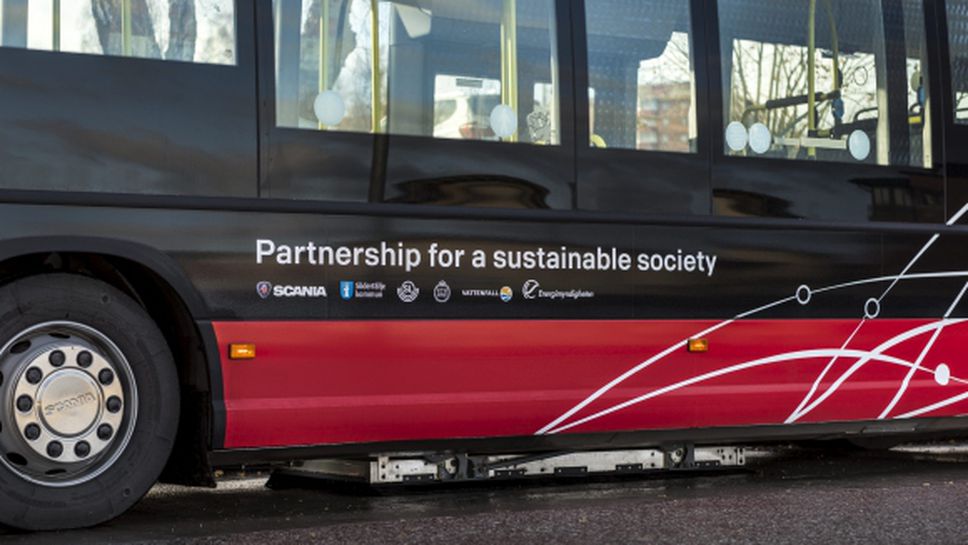 Scania тества безжично зареждащи се автобуси в Швеция