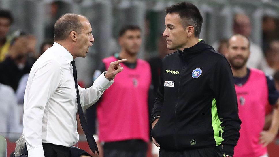 Алегри разбра наказанието си за изгонването си в последния мач на Милан