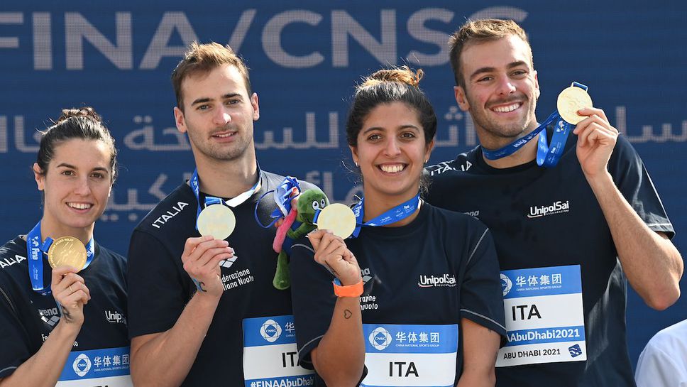 Италия спечели новата дисциплина смесена щафета на 4 по 1500 метра преди старта на СП в Абу Даби