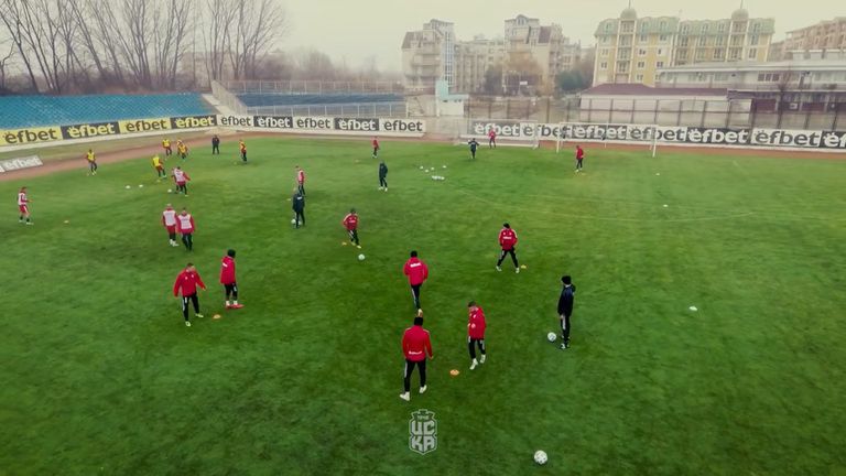 ЦСКА - София продължи подготвителния си лагер в понеделник, след