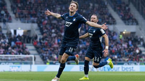  Хофенхайм взе директния конфликт с Байер и влезе в топ 3 