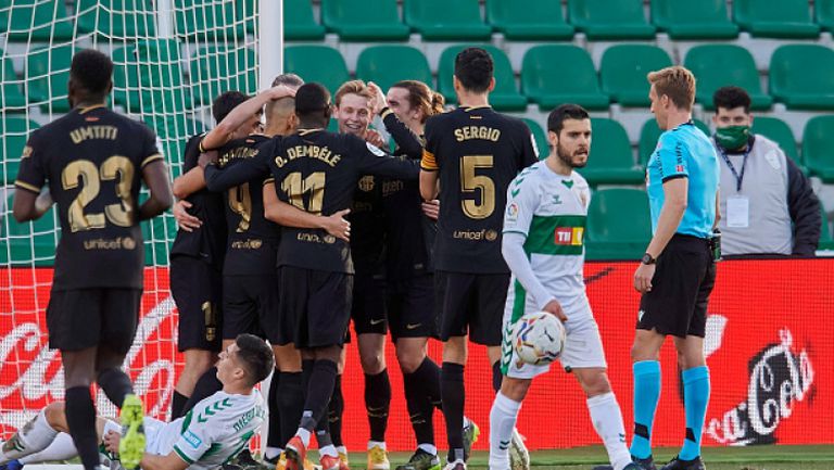 Барселона без Меси победи Елче като гост с 2:0