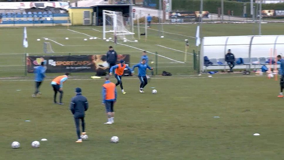 Вечерната тренировка на Левски в Хърватия
