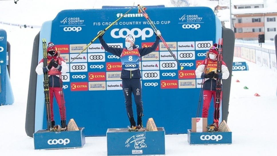 Оскар Свенсон с първа победа за Световната купа, Болшунов на крачка от нова титла в "Тур дьо ски"