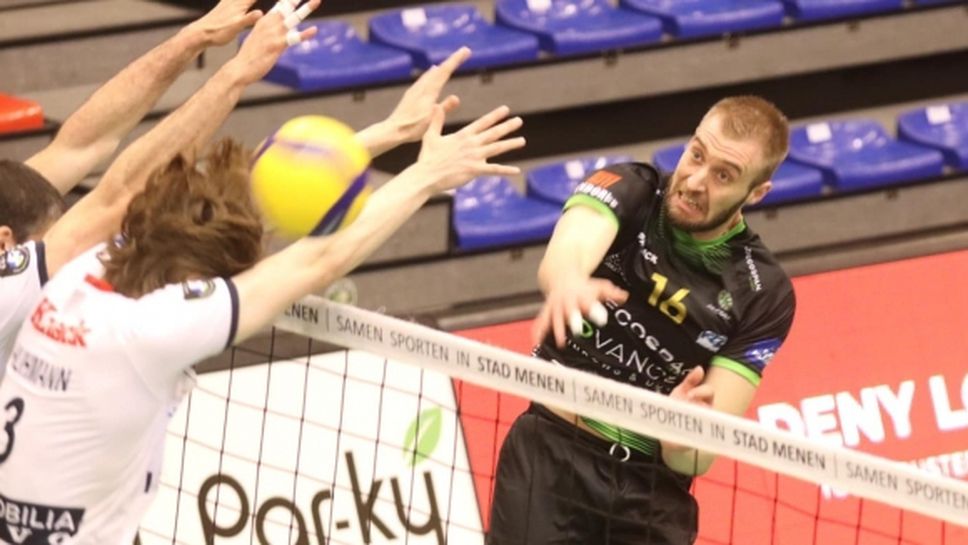 Трифон Лапков заби 32 точки, но КНАК Рьозеларе спря Менен в Белгия (видео + снимки)