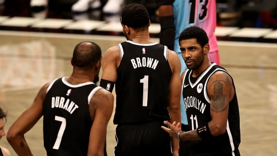 Кайри и Дюрант спасиха Бруклин за първа победа в ерата на "Голямото трио"