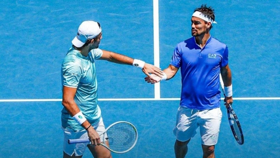 Фонини и Беретина изпратиха Италия на полуфинал в ATP Cup