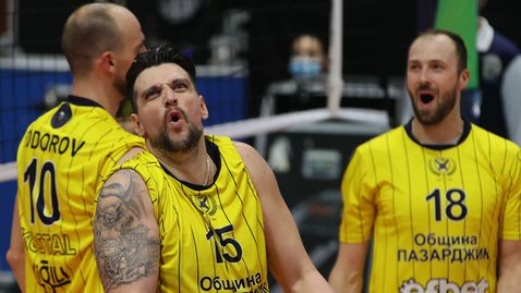 Хебър с чист успех над КНАК Рьозеларе и трета победа в Шампионската лига 🏐