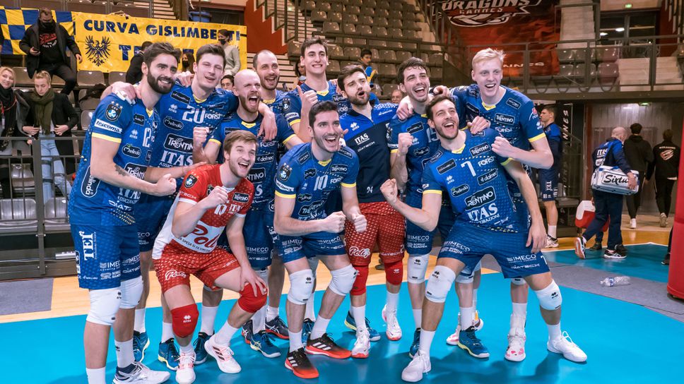 Матей Казийски с 18 точки, Тренто срази Кан и е на 1/4-финал в Шампионската лига 🏐