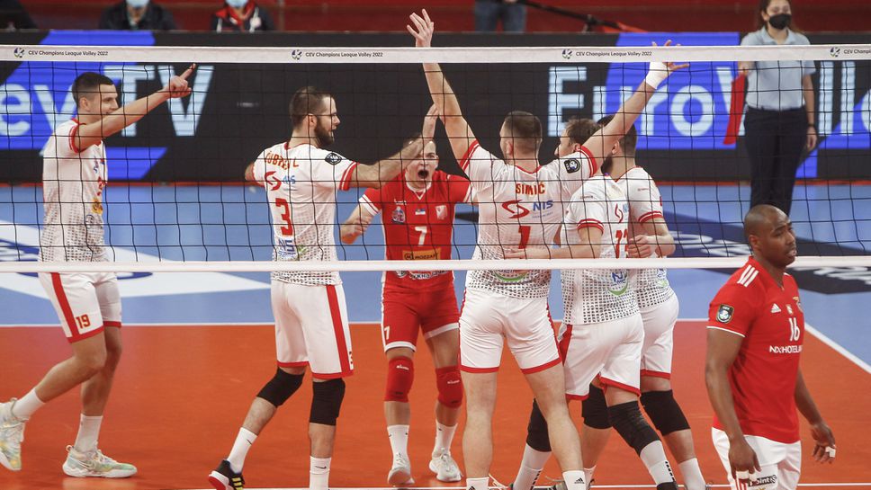 Радо Парапунов и Войводина с домакинска загуба от Бенфика в ШЛ 🏐