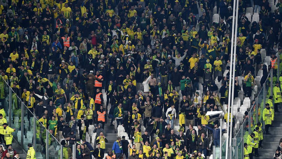 Фенове на Нант подразнили Ювентус със Серия “Б”