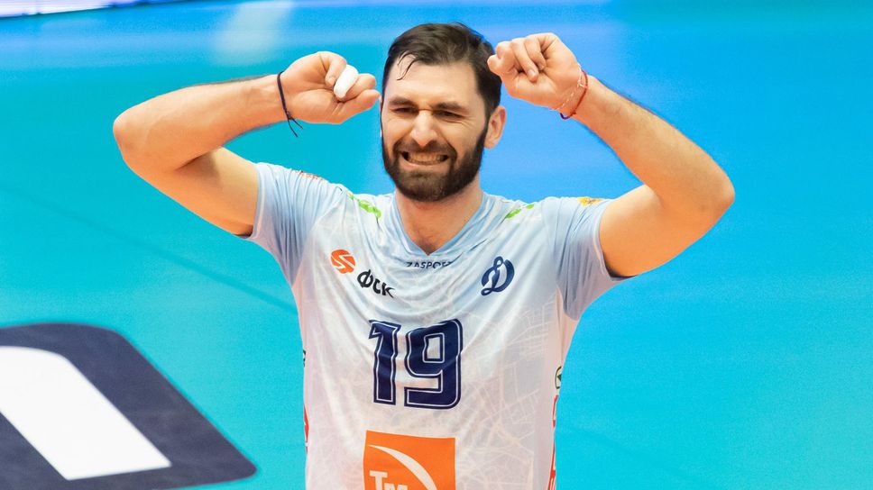 Цветан Соколов с 88% в атака, Динамо (Москва) с успех №22 в Русия