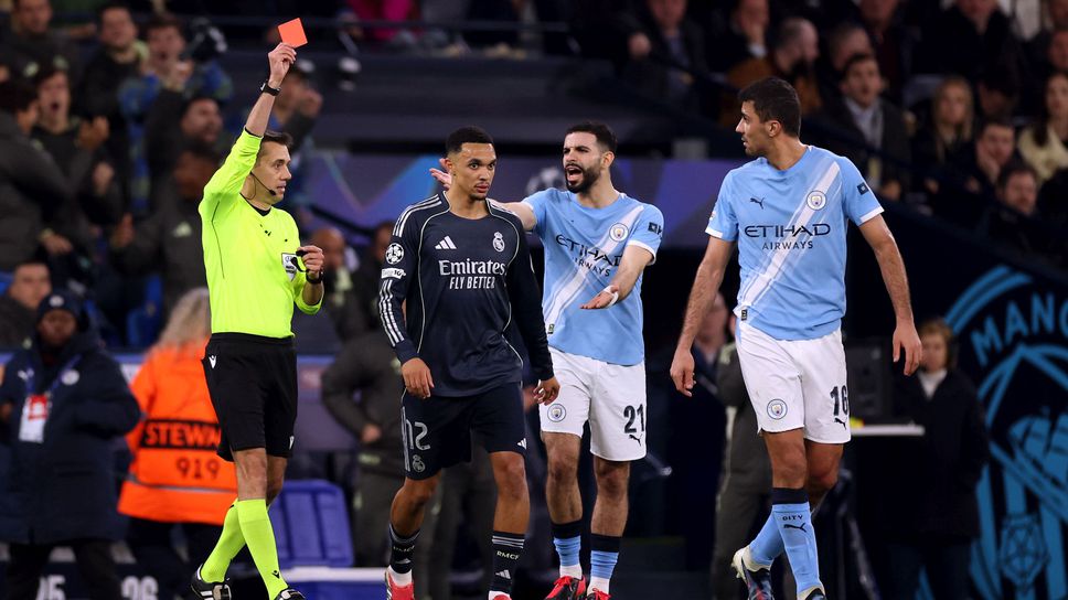 Десетима от Ман Сити се бориха смело, но нямаха шанс срещу Реал Мадрид