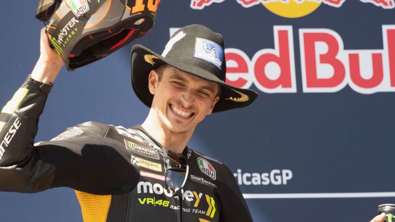 Лука Марини спечели първия си подиум в MotoGP вчера, като