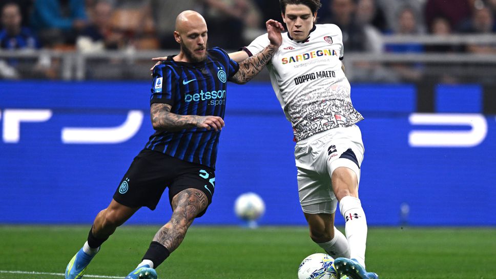 На почивката: Интер 0:0 Каляри