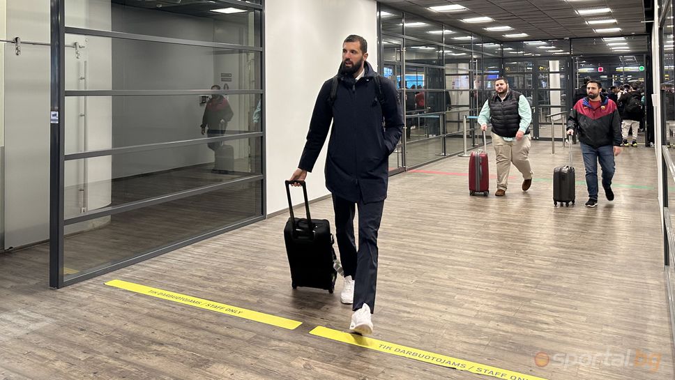 Никола Миротич трудно напусна летището в Каунас