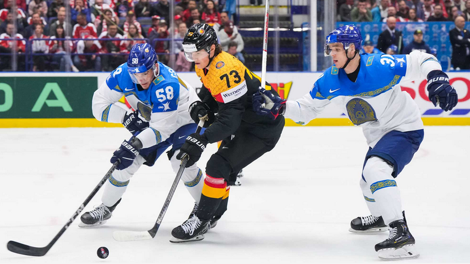 Германия с лесен успех срещу Казахстан на Световното по хокей на лед