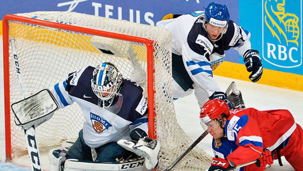 Финландия световен шампион по хокей за младежи след победа над Русия в продължението