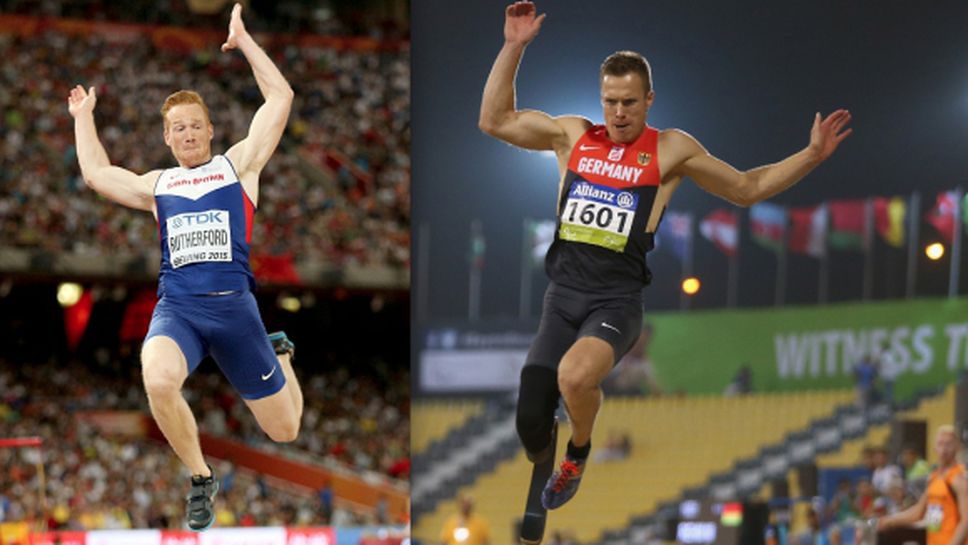 Олимпийският срещу параолимпийския шампион в скока на дължина в Глазгоу