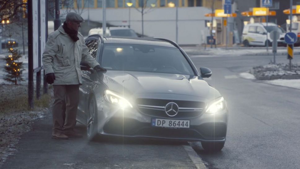 Петер Солберг тайно зад волана Mercedes AMG (Видео)