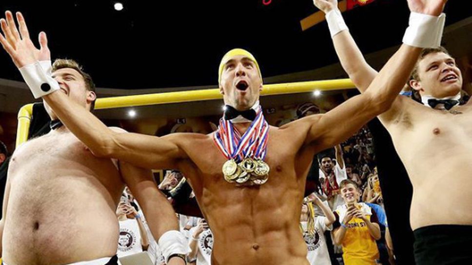 Полугол Фелпс разсейва дългучи (видео)