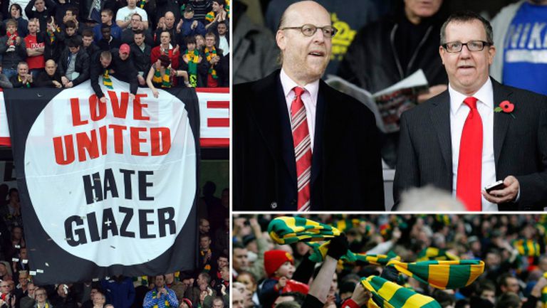 Феновете на Юнайтед подновяват протеста срещу Глейзър