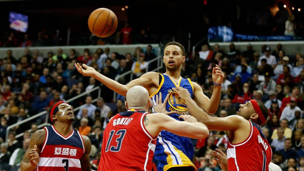 Стеф Къри отбеляза 51 точки за победа на Голдън Стейт срещу Вашингтон