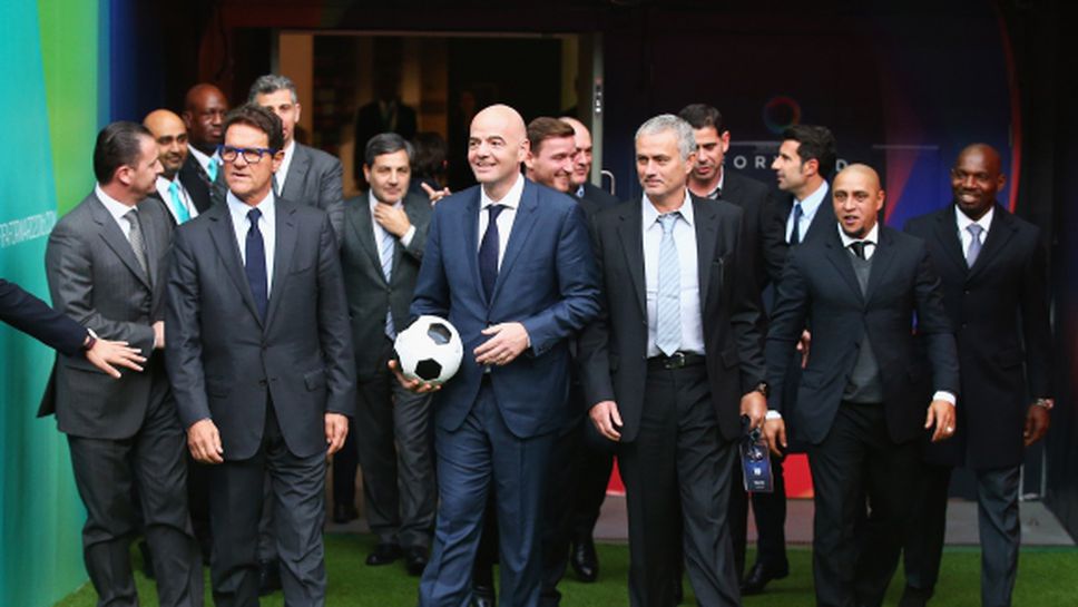 Украйна и водещите европейски клубове подкрепят Джани Инфантино за президент на ФИФА