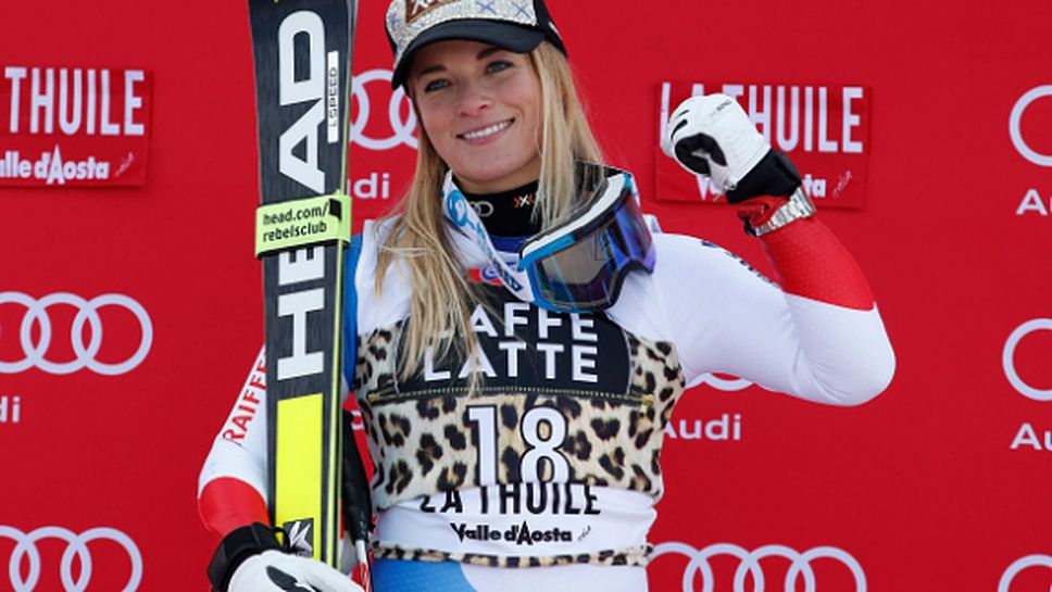 Лара Гут се възползва от грешката на Линдзи Вон и поведе в генералното класиране