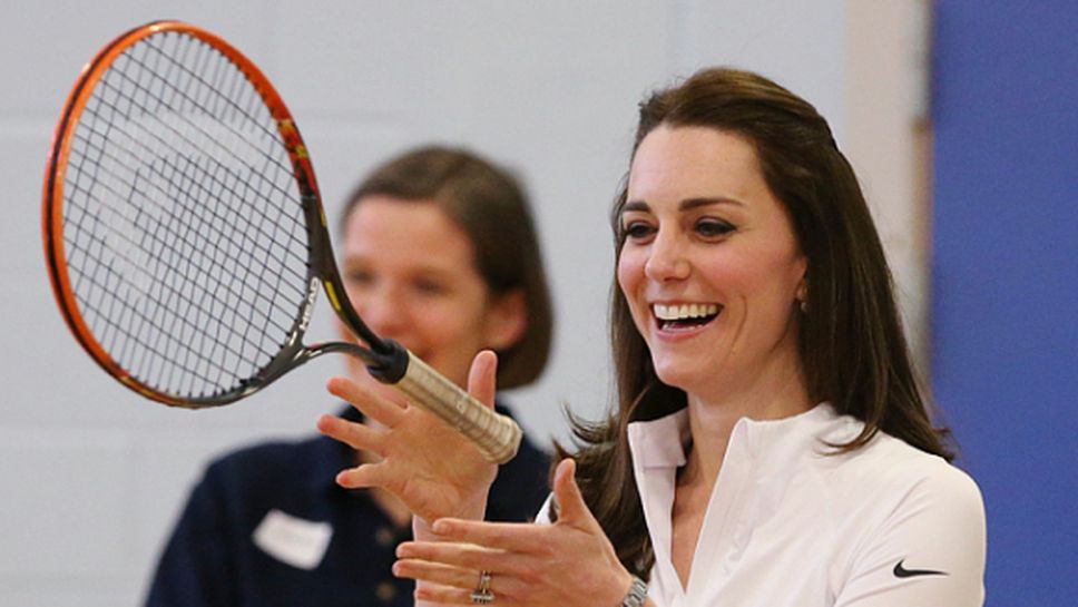 Майката на Анди Мъри даде урок по тенис на Катрин