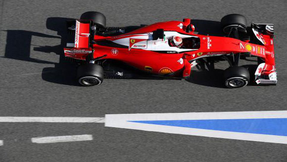 Ферари завършиха на върха първия четиридневен тест в Барселона