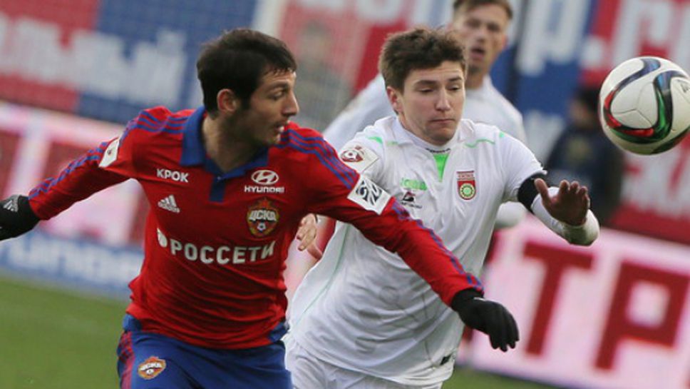 ЦСКА (Москва) и Краснодар се класираха на 1/2-финал за Купата на Русия