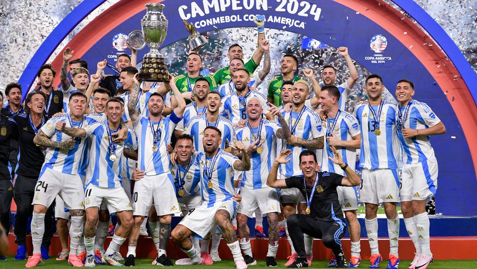 Аржентина показа новата си шампионска нашивка