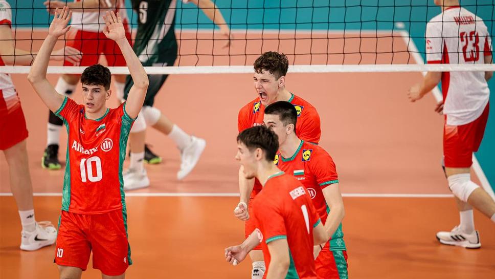 България U18 играе за бронза на ЕвроВолей 2026 след драматичен обрат срещу Полша