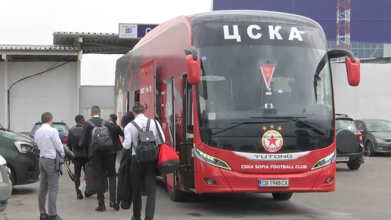 Съставът на ЦСКА - София се прибра в столицата след гостуването на Рома