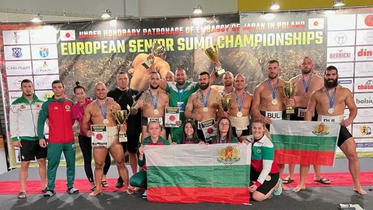 Изключителен успех за българското сумо на европейското първенство в Полша